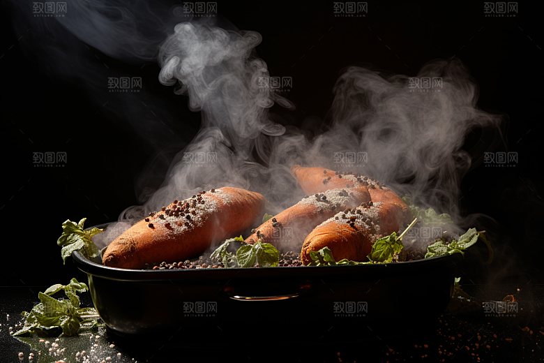 红薯地瓜淀粉杂粮摄影图