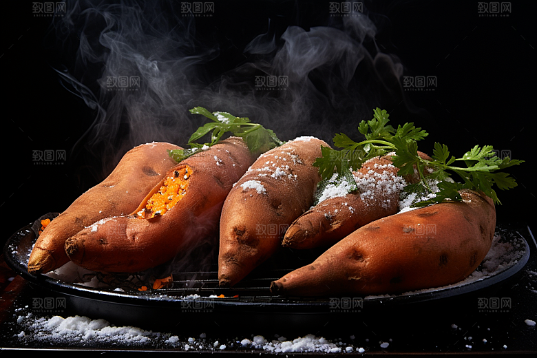 红薯地瓜主食杂粮摄影图