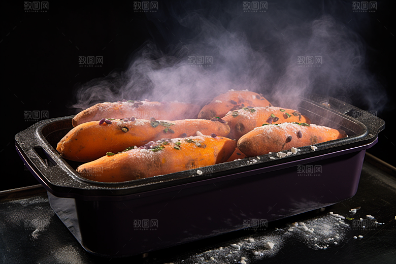 红薯地瓜主食山芋摄影图