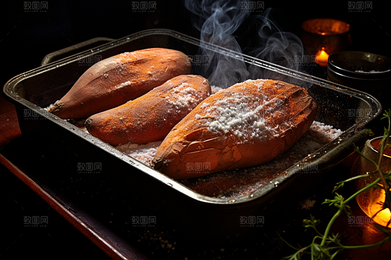 红薯地瓜杂粮食材摄影图