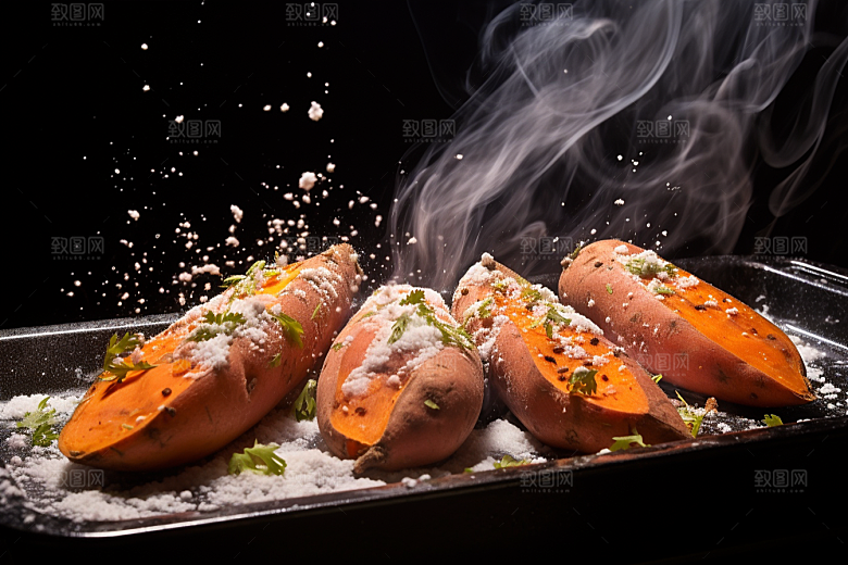 红薯地瓜美食山芋摄影图