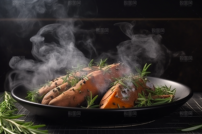 红薯地瓜碳水山芋摄影图