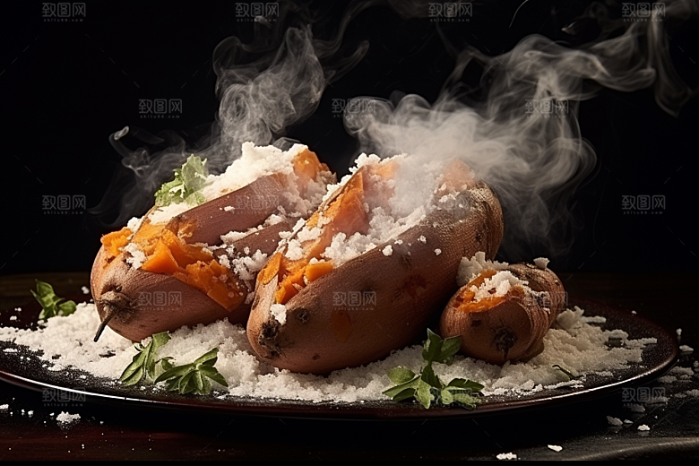 红薯地瓜杂粮山芋摄影图