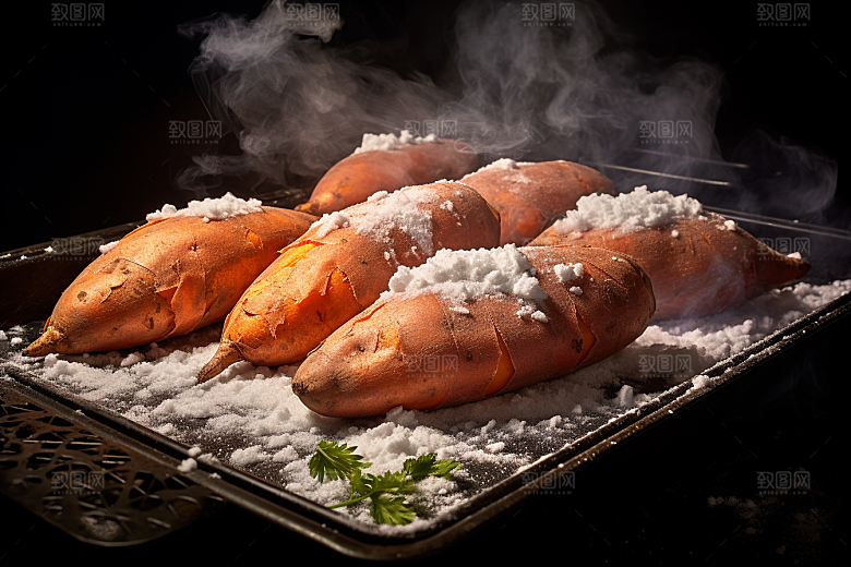红薯地瓜食材高清摄影图