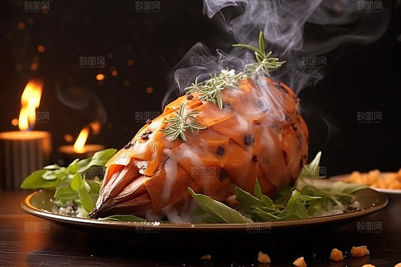 红薯地瓜碳水黄心地瓜摄影图
