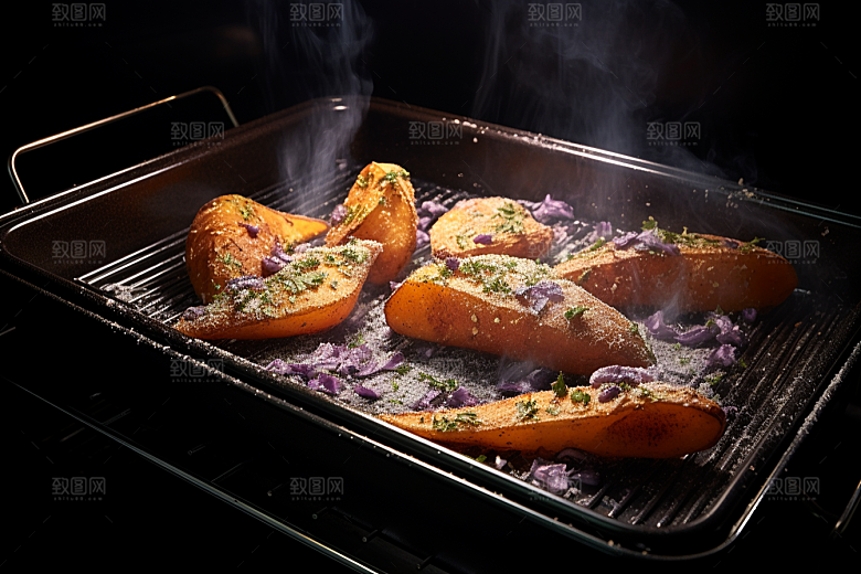 红薯地瓜食材山芋摄影图