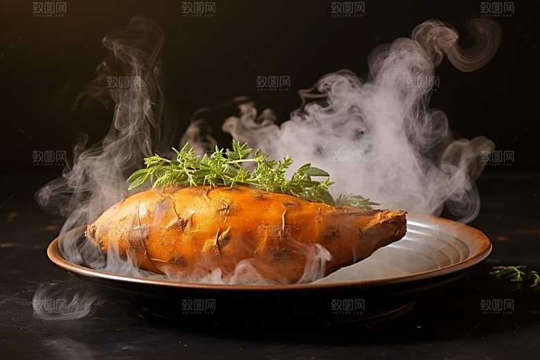 红薯地瓜山芋碳水摄影图