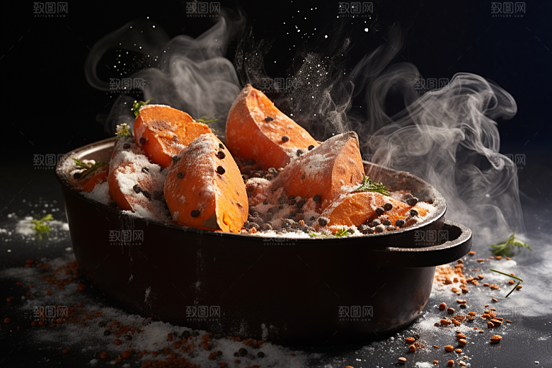红薯地瓜淀粉山芋摄影图
