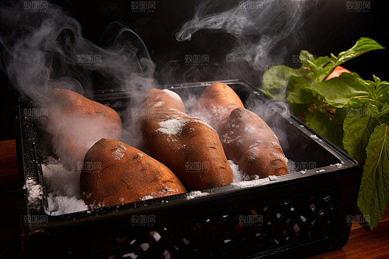 红薯地瓜主食高清摄影图