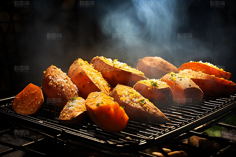 红薯地瓜山芋主食摄影图