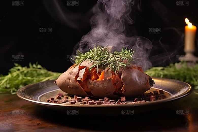 红薯地瓜山芋杂粮摄影图
