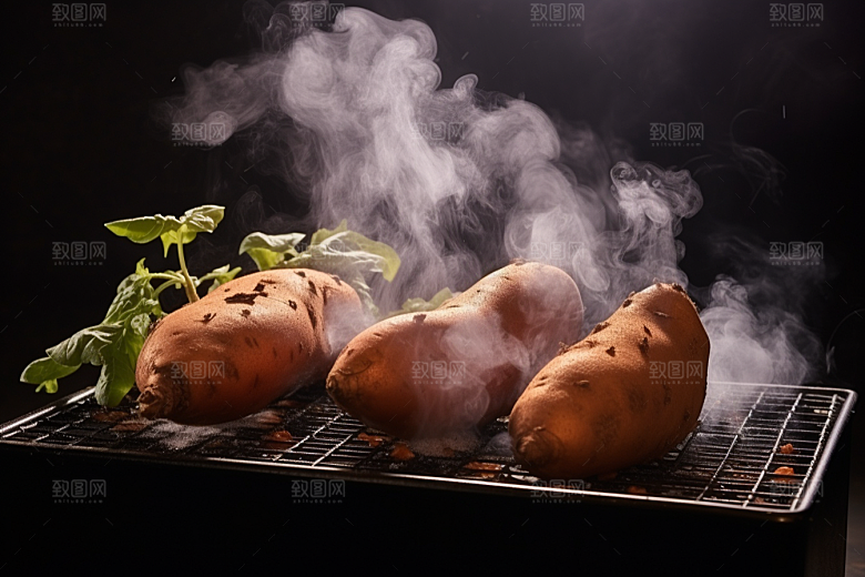 红薯地瓜山芋主食摄影图