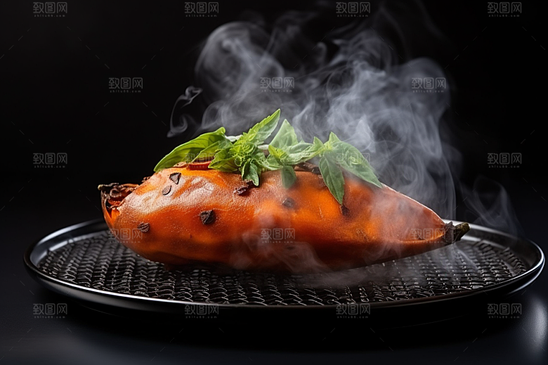 红薯地瓜食材主食摄影图
