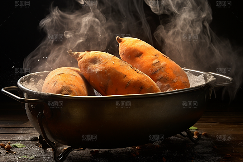 红薯地瓜碳水山芋摄影图