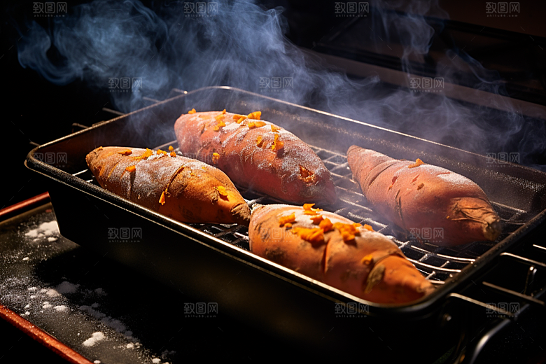 红薯地瓜淀粉美食摄影图