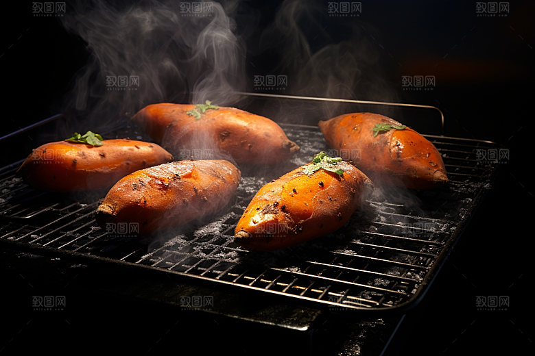 红薯地瓜碳水淀粉摄影图
