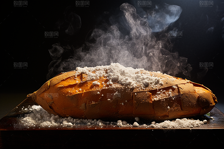 红薯地瓜食材杂粮摄影图