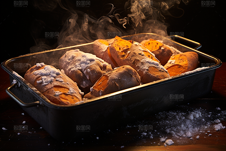 红薯地瓜美食碳水摄影图