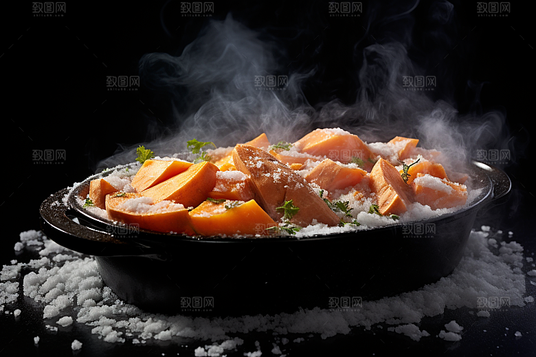 红薯地瓜主食碳水摄影图