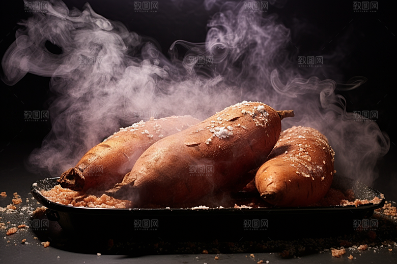 红薯地瓜美食山芋摄影图