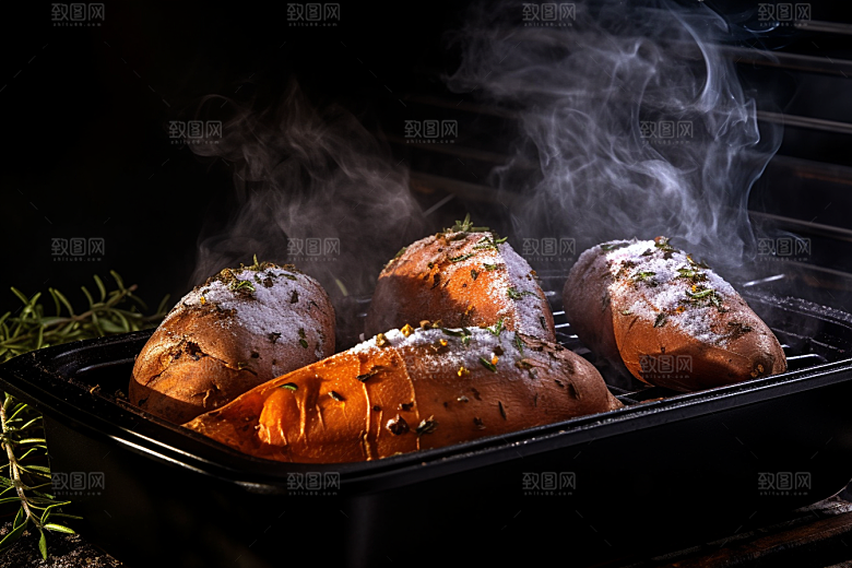 红薯地瓜杂粮主食摄影图