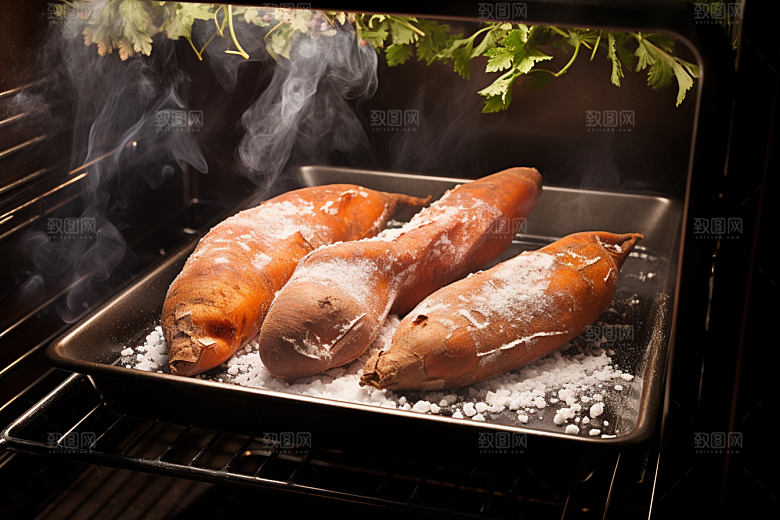 红薯地瓜主食淀粉摄影图