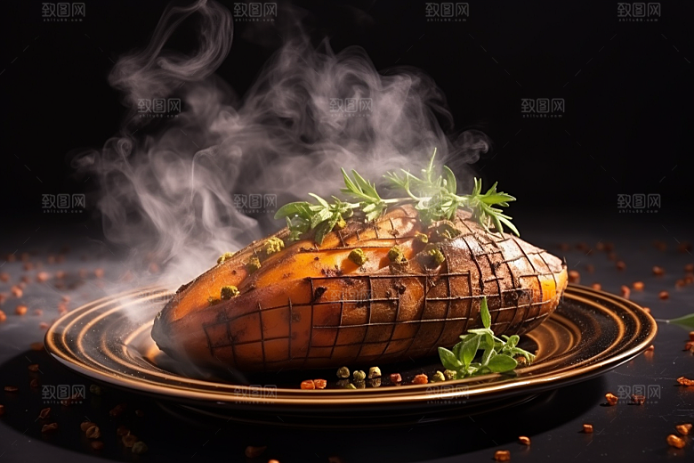 红薯地瓜美食山芋摄影图