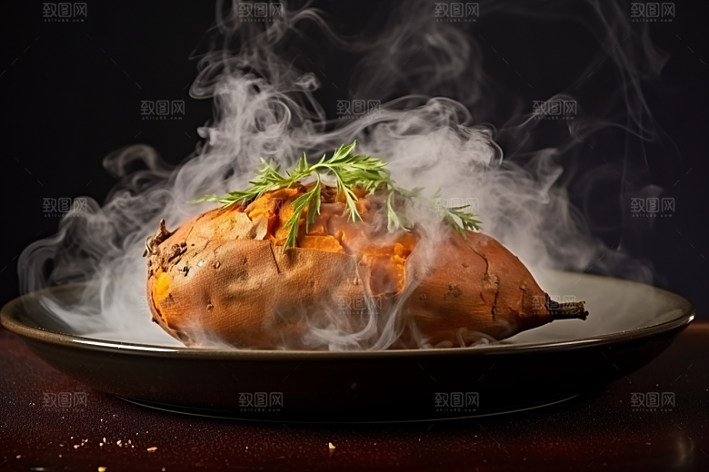 红薯地瓜主食杂粮摄影图