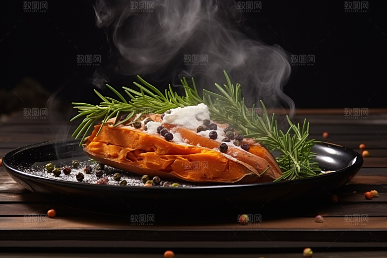 红薯地瓜山芋碳水摄影图