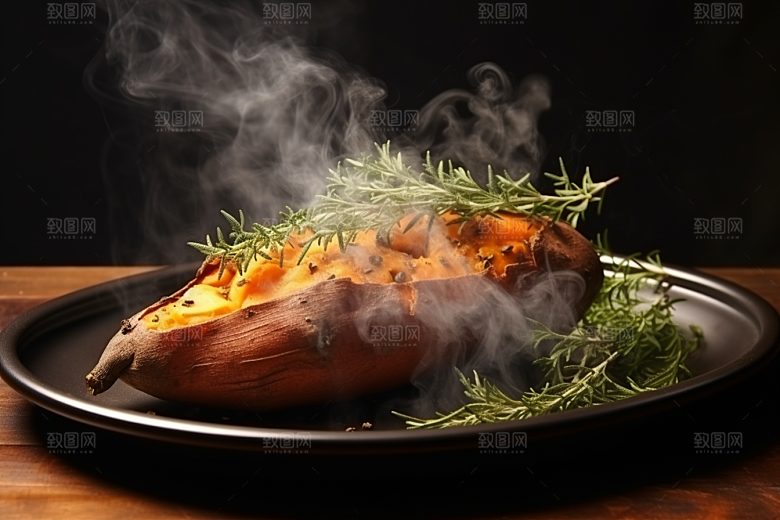 红薯地瓜主食高清摄影图
