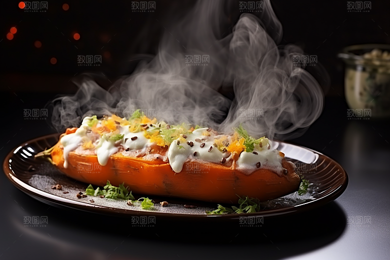 红薯地瓜高清食材摄影图