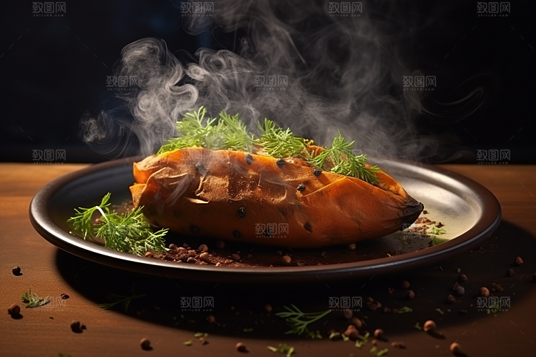 红薯地瓜主食杂粮摄影图