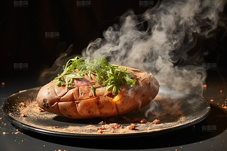 红薯地瓜杂粮美食摄影图