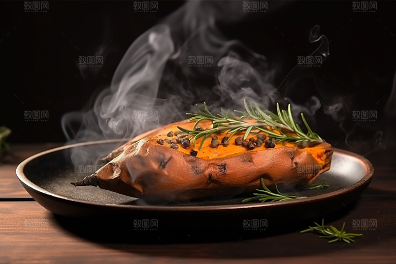 红薯地瓜淀粉高清摄影图