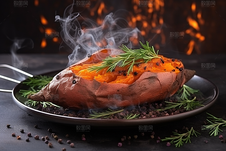 红薯地瓜主食杂粮摄影图