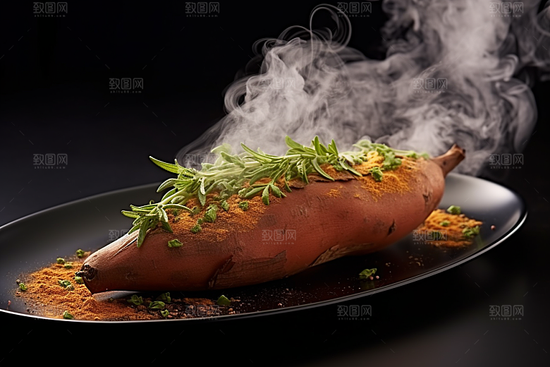 红薯地瓜高清食材摄影图