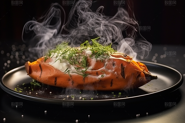 红薯地瓜美食山芋摄影图