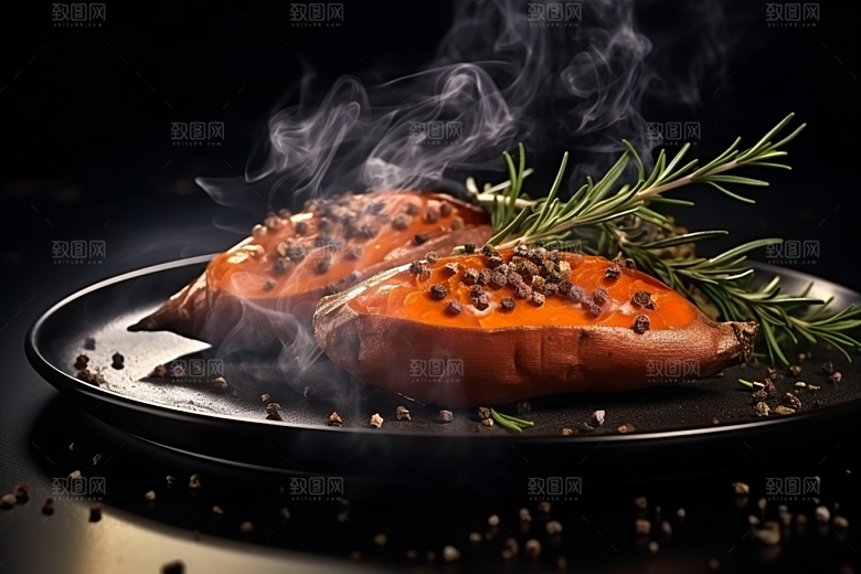 红薯地瓜碳水山芋摄影图