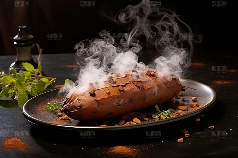 红薯地瓜高清黄心地瓜摄影图