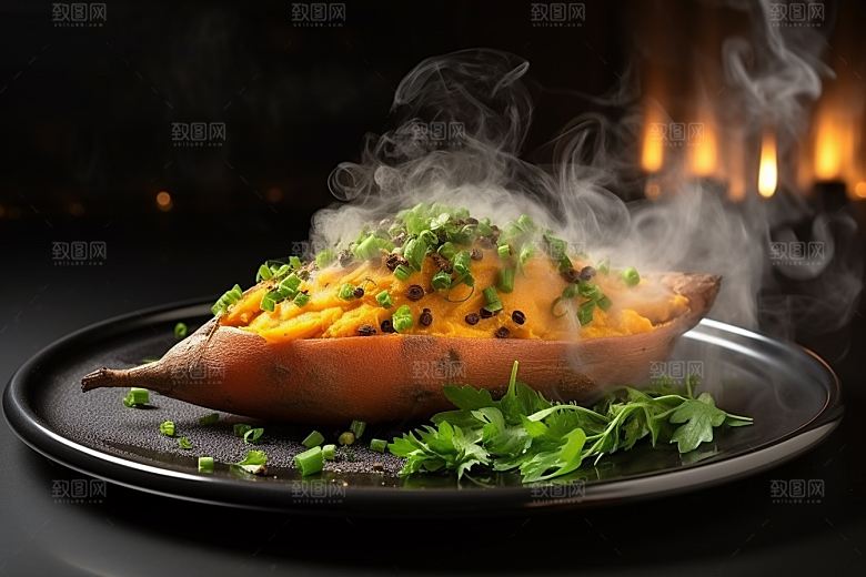 红薯地瓜山芋主食摄影图