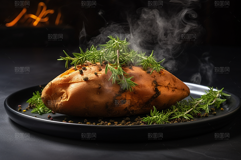 红薯地瓜主食杂粮摄影图