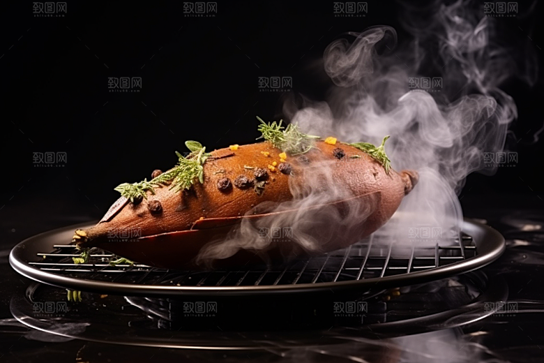 红薯地瓜山芋杂粮摄影图