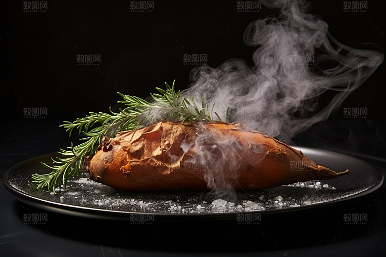 红薯地瓜美食主食摄影图