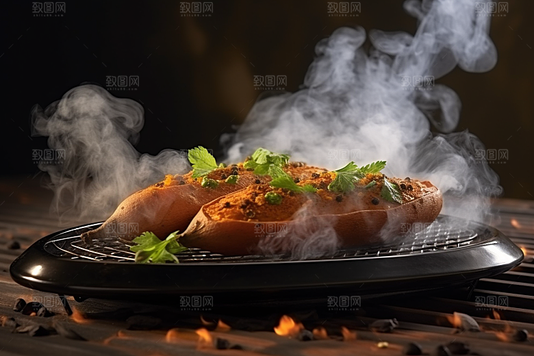 红薯地瓜高清淀粉摄影图