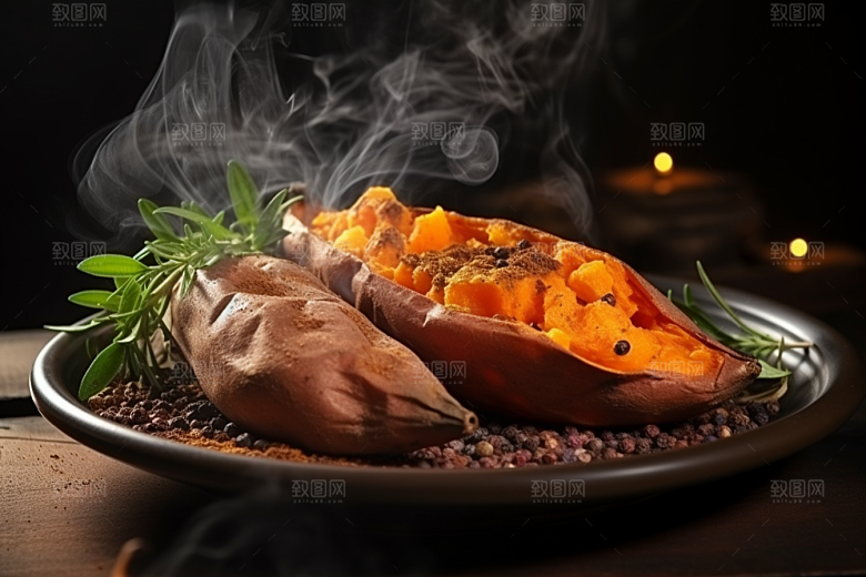 红薯地瓜高清美食摄影图