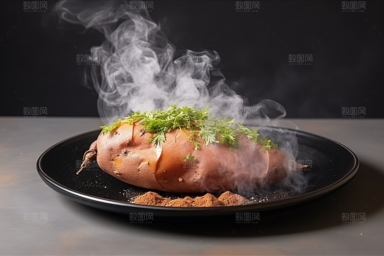 红薯地瓜山芋杂粮摄影图