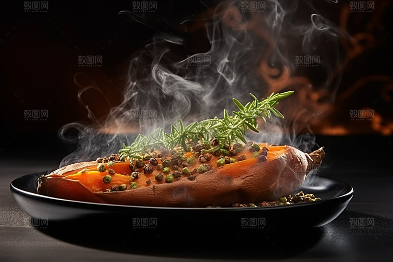 红薯地瓜碳水主食摄影图