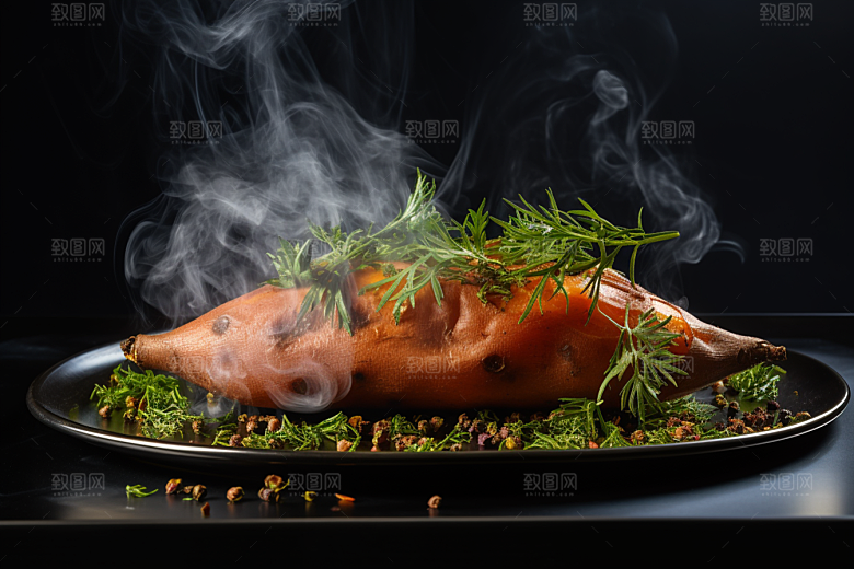 红薯地瓜淀粉杂粮摄影图