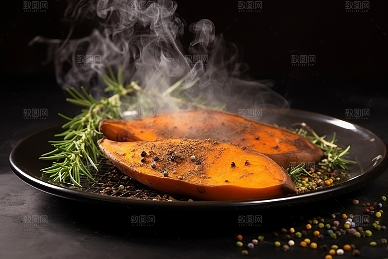 红薯地瓜杂粮主食摄影图
