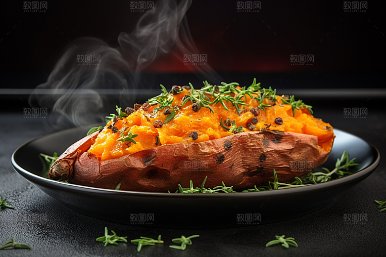 红薯地瓜杂粮高清摄影图